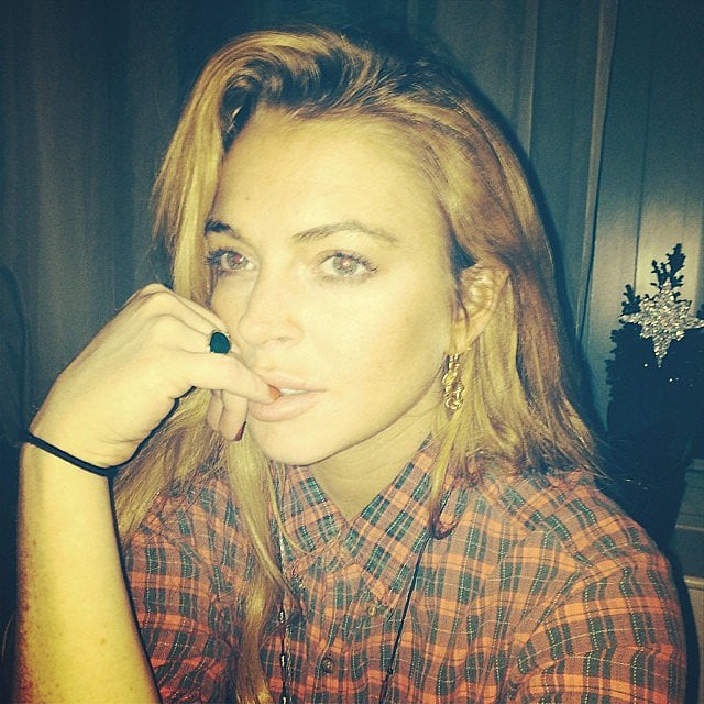 Lindsay-Lohan-said-Joyeux-Noel-Instagram-snap
