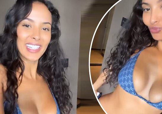 Love Island Maya Jama Looks Hot In A Revealing Blue Bikini And A Sexy