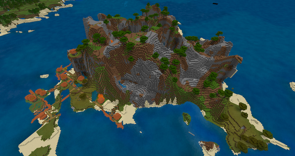 minecraft giant island seed 1.12