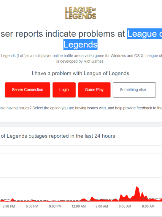 League of Legends down? Current outages and problems