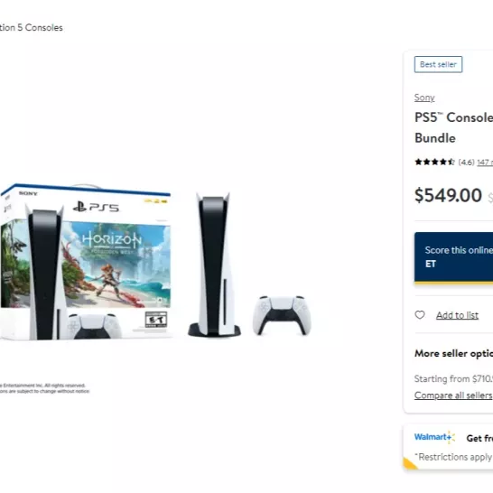 PS5 restock today at Walmart You don't need to be a member for buy it