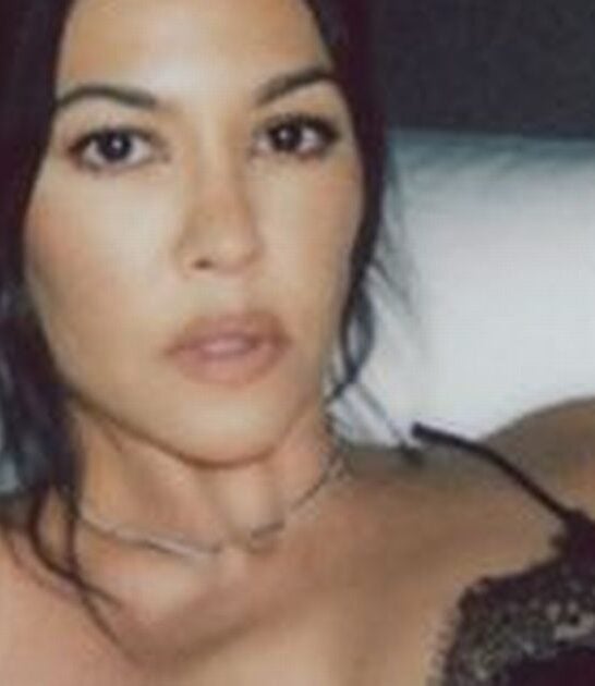 Kourtney Kardashian Strips Down To Her Undies In New Super Bowl Photos For Lemme