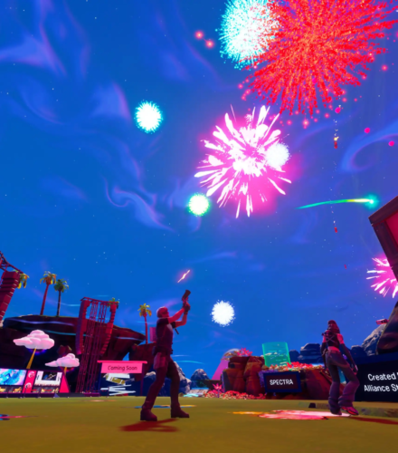 fortnite coachella launch fireworks