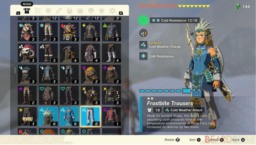 Zelda Tears Of The Kingdom Guide How To Get The Frostbite Armor Set   3 2 5 