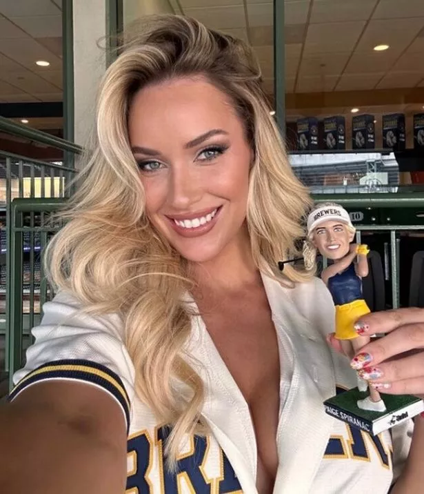 Paige Spiranac, former world's sexiest woman, proudly displays her bobblehead