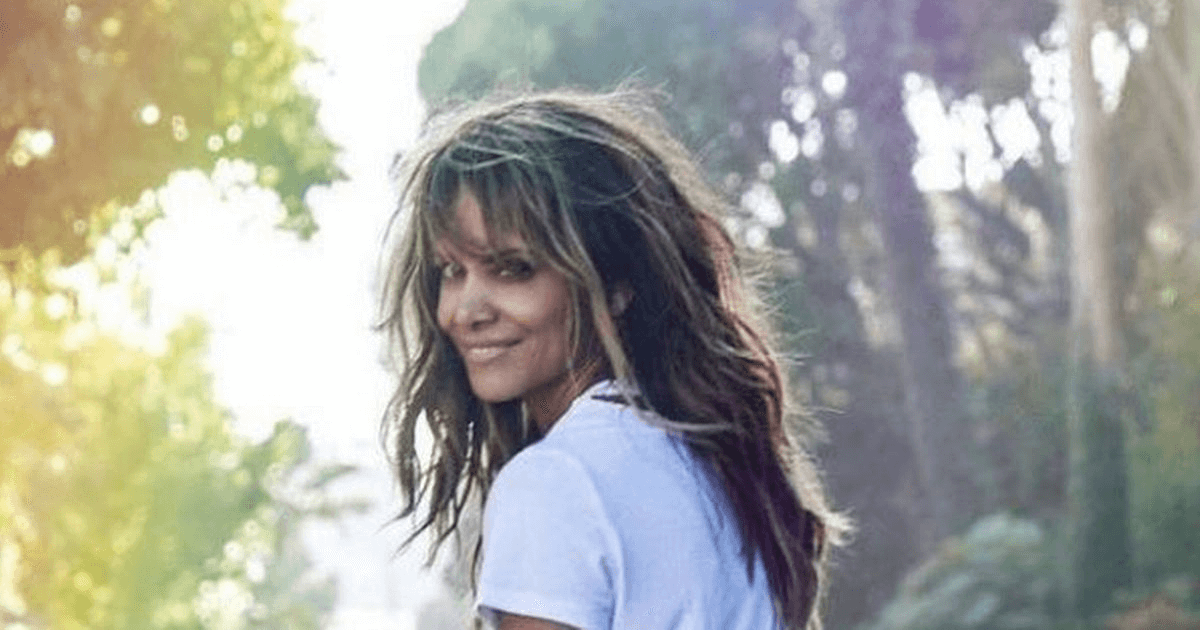 Halle Berry revealed her toned physique while riding a skateboard in sultry snaps