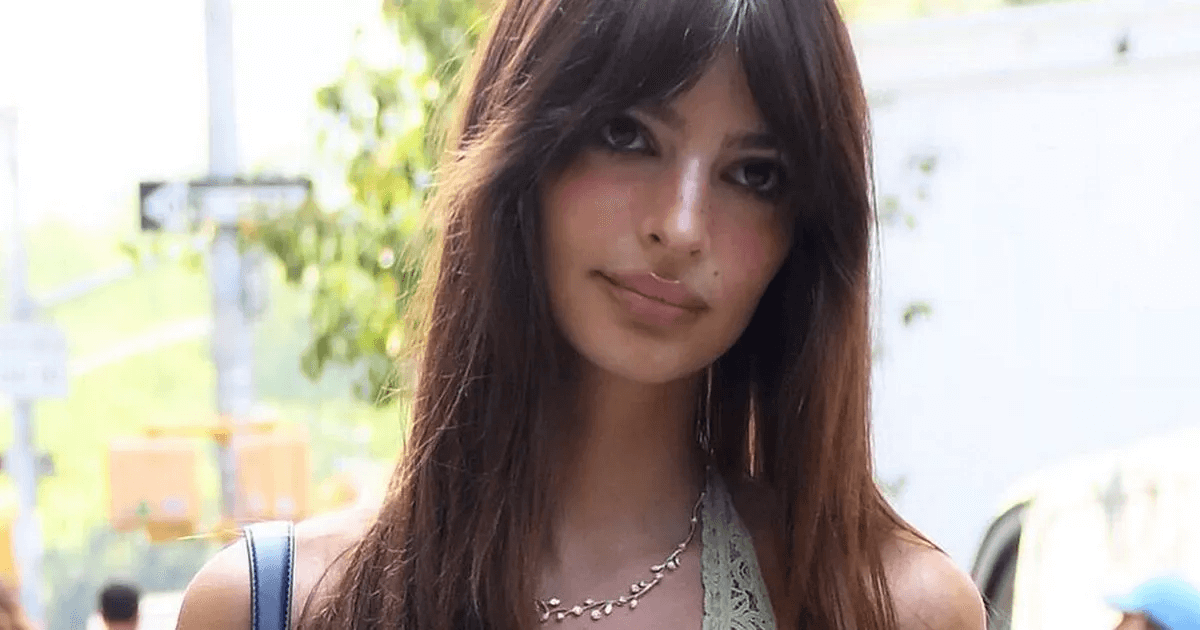 In A Completely Sheer Dress Emily Ratajkowski 33 Ditches Her Bra