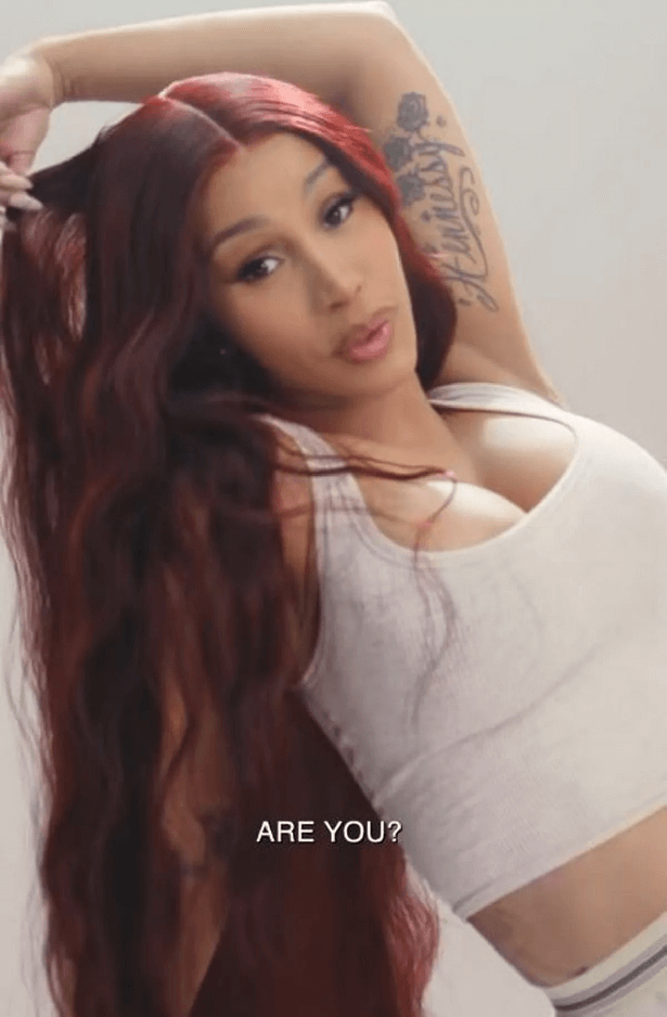 In a racy photo shoot for SKIMS, Cardi B shows off her curves in underwear