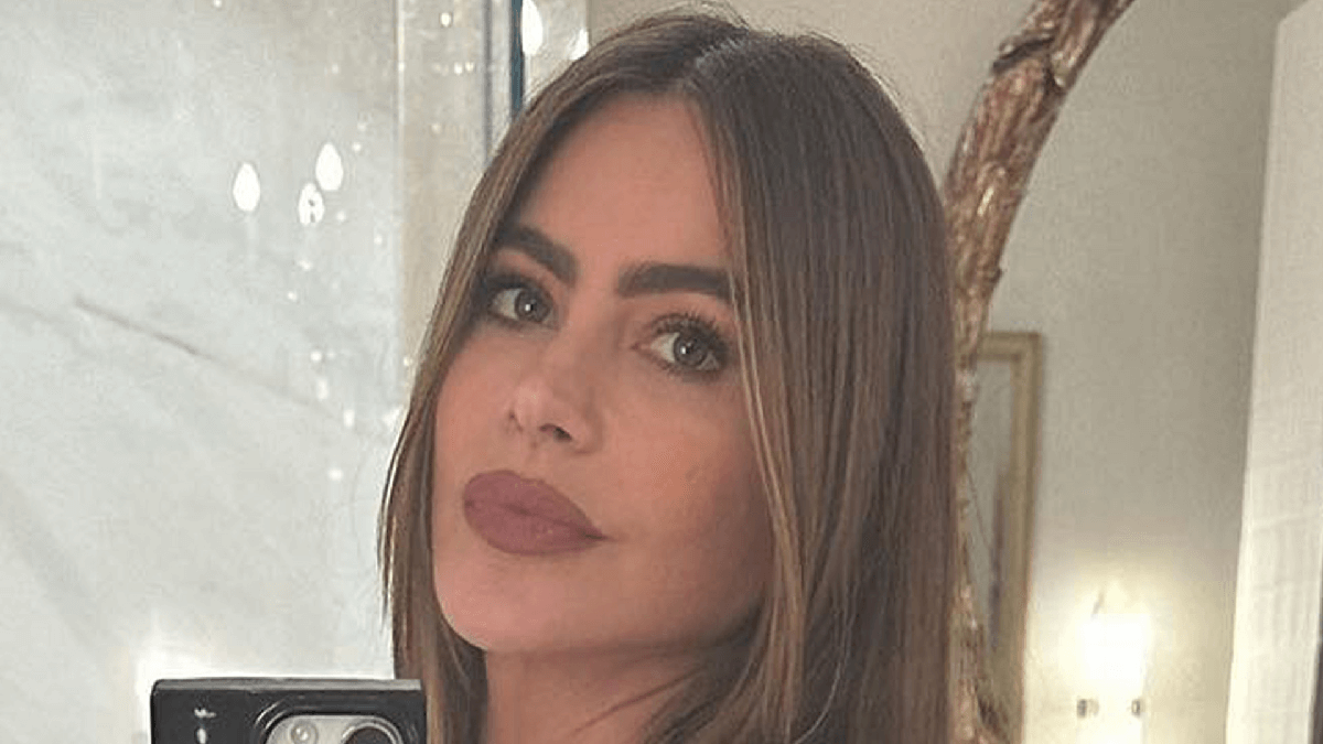 In A Steamy Bathroom Selfie Sofia Vergara Shows Off Her Butt In Blue