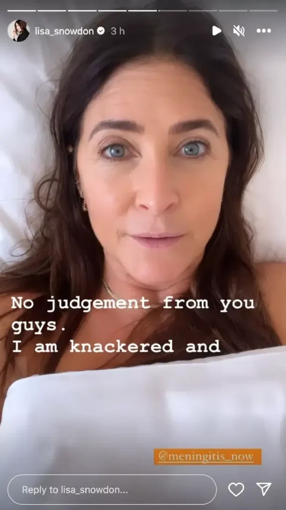 As usual, Lisa Snowdon kept fans updated on her life, posting a video of herself topless in bed for viewers this week.