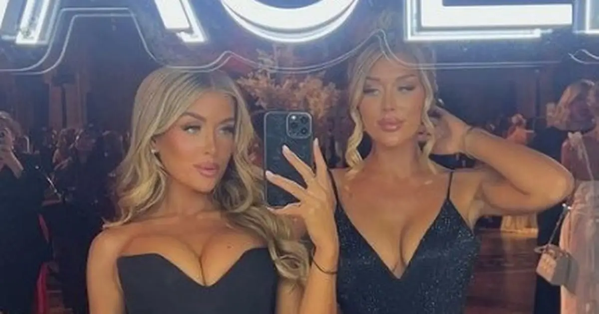 Love Island twins Jess and Eve wow in slinky dresses as fans swoon over ‘unreal’ pair