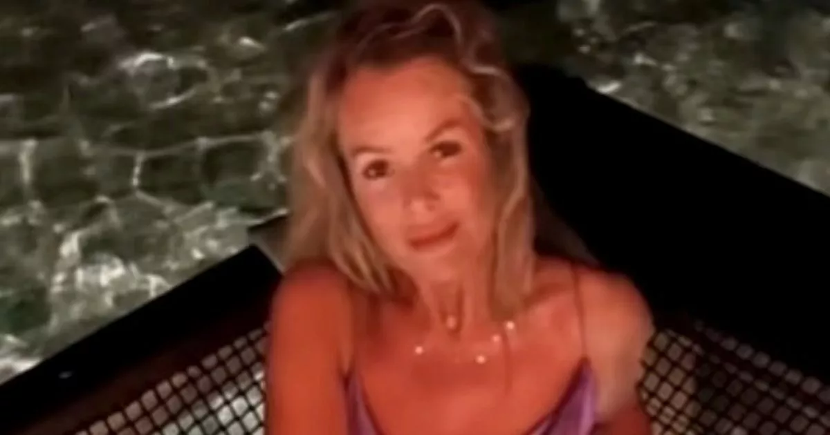 The stunning Amanda Holden, 53, shows off her dazzling figure in a tiny bikini on a yacht in a sizzling shoot