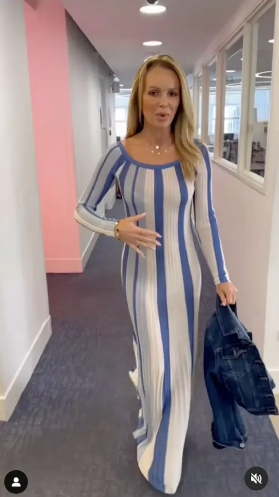 In an Instagram post last Friday, the actress shared a video of her latest outfit talking about her fear of revealing too much in the studio at Global Heart Radio.
