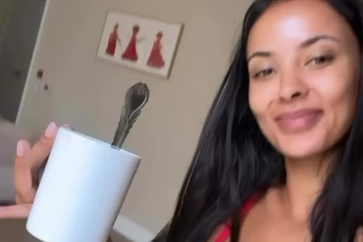 Maya Jama looks stunning in white-and-red bikini top while dancing to Make Me by Borai and Denham Audio