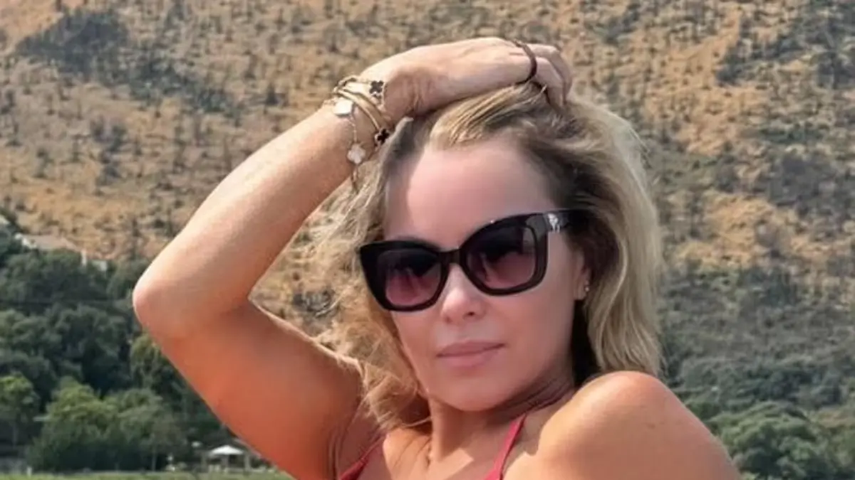 Amanda Holden, 53, Sunbathing In A Tiny Pink Bikini Is ‘Nice To Look At’