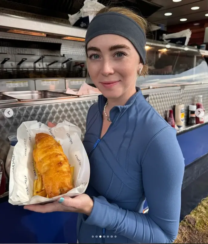 Watching the action unfold, chatting with marshals, and even sampling fish and chips, Charis has demonstrated to fans how she spent her time.