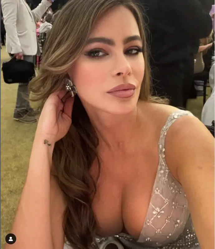 At Andrea Bocelli's Fab Thirties event on last Sunday night at the Bocelli family villa in Forte dei Marmi, Italy, Sofia Vergara showed off her maximum cleavage.