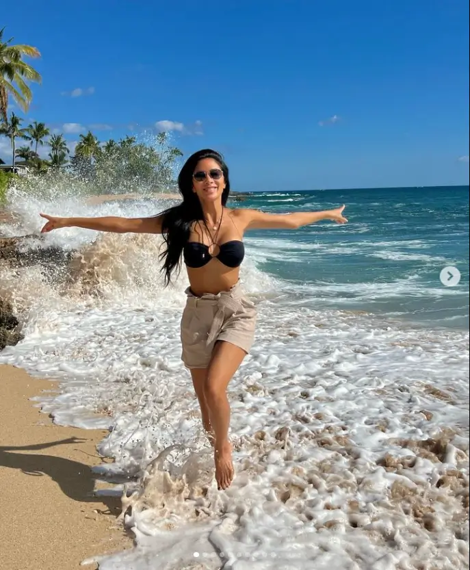 Nicole Scherzinger's stunning photos prove she still has star power as she poses in a tiny black bikini to showcase her undeniable style and amazing physique.