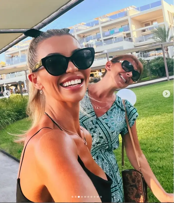 The sun-soaked holiday of Christine McGuinness left little to the imagination as she posed up a storm in a cute black bikini.