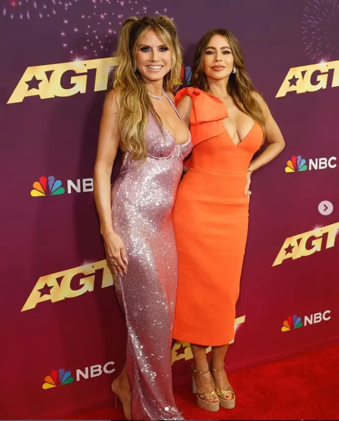 It was breathtaking to see Heidi Klum and Sofia Vergara on the red carpet ahead of America's Got Talent part one on Tuesday night in Pasadena, California. The stunning duo co-judge the talent competition.