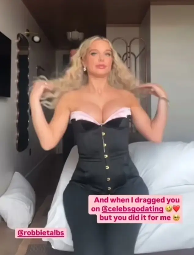 In her Instagram Stories, Helen shared a clip of her giggling with Robbie as they prepared for a swanky dinner with friends. With loose waves and glam make-up, the 34-year-old former Corrie actress highlighted her features.