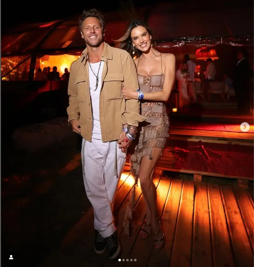 Ambrosio and Palmer looked stunning in matching brown, white, and tan ensembles as they enjoyed a luxurious stay at Fasano Las Piedras - Punta Del Este resort in Brazil.