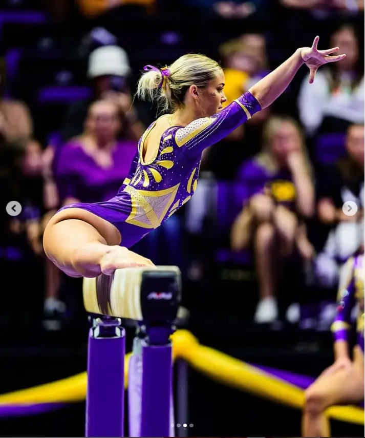 Olivia Dunne and the No. 2 LSU Tigers are excited to begin their SEC schedule in style with a faceoff against the No. 7 Florida Gators at the Pete Maravich Assembly Center in Baton Rouge on Friday night.